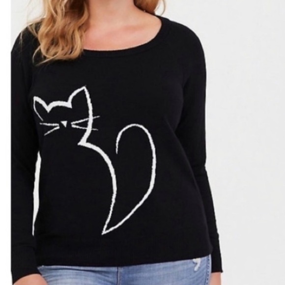 torrid | Sweaters | Torrid Cat Outline 